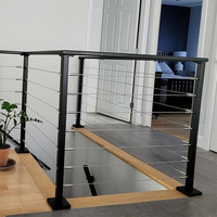 HIMOWAY Garde-corps de balcon en câble métallique de style nouveau en acier inoxydable