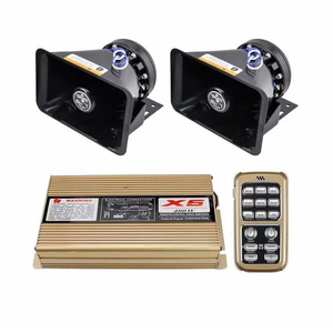 Penjualan laris penguat sirene Alarm nirkabel X5-400W dengan sepasang klakson speaker untuk sistem PA elektronik Pemadam Kebakaran ambulans - Product Image 1