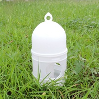 Abreuvoir automatique à gravité pour oiseaux, 0,5 kg, en plastique, pour pigeons, perroquets, distributeur d'eau suspendu pour cage