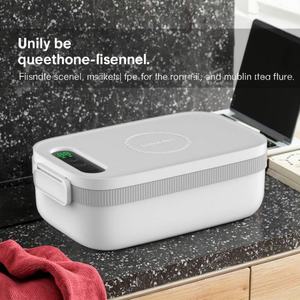 Boîte à lunch chauffante portable sans fil rechargeable, isolée, de fabrication directe, capacité 1L, alimentée par USB/batterie de voiture, électrique - Product Image 4