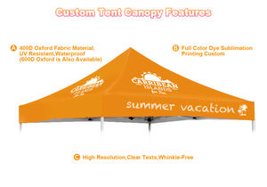 Admax Advertising Outdoor Waterproof Folding Aluminum <strong>3X3</strong> Canopy Tent Exhibition Event Marquee <strong>Gazebo</strong> Pop Up Custom Printed Tent - Product Image 2