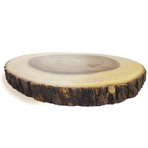 <span class=keywords><strong>Planche</strong></span> à découper ronde en bois non fini de 12 pouces <span class=keywords><strong>planche</strong></span> à découper en bois Live Edge - Product Image 4