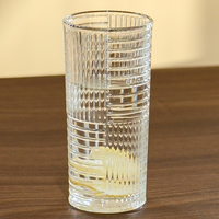 Verre à boire moderne de luxe en cristal transparent, élégant et haut, pour fêtes, bars, hôtels, maison, eau, thé, lait, tasse à boire