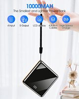 HYTO Mini Power Bank 10000Mah 5000Mah Dengan Kabel Pengisi Daya Cepat Baterai Eksternal Pengisi Daya Portabel Baterai Eksternal Powerbank