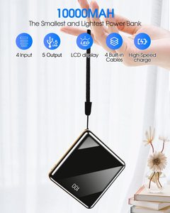 Batería Externa HYTO Mini Power Bank de 10000 mAh <span class=keywords><strong>y</strong></span> 5000 mAh con Cable, Cargador Rápido, Cargador Portátil, Powerbank - Product Image 4