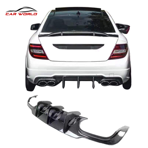 ลิ้นกันชนหลังคาร์บอนไฟเบอร์แท้สำหรับรถเบนซ์ W204 ปี 2011-2014 - Product Image 1