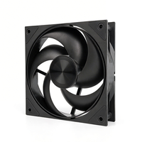 Le dernier ventilateur de refroidissement pour PC noir 120 mm sans lumière, ventilateur silencieux pour châssis d'ordinateur, ventilateur de refroidissement pour processeur, accessoire pour boîtier d'ordinateur