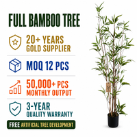 Arbre en bambou d'intérieur, plante verte artificielle, feuillage décoratif, décoration pour hall d'hôtel, bureau, salle d'exposition, fournisseur de décoration commerciale