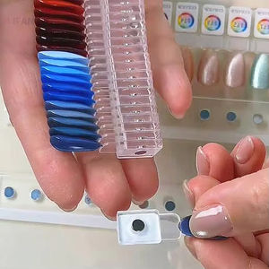 78-450 रंग नाखून जेल पॉलिश रंग परीक्षण उपकरण अलग-अलग चुंबकीय टिप्स नाखून रंग स्वैच प्रयास-किताब दिखाने वाले झूठे नाखून युक्तियों पर - Product Image 5