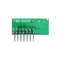 Nouveau module récepteur RF sans fil 433 MHz avec code d'apprentissage intégré, décodage 1527, sortie 4 canaux