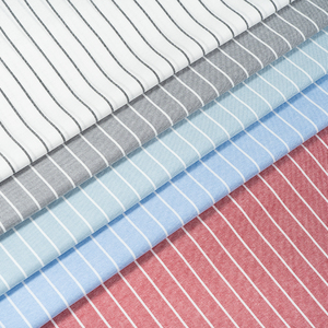 Vải may áo sơ mi nam chất liệu vải dệt may cao cấp, giá tính theo mét, kiểu dáng tùy chỉnh, sọc, nhuộm sợi, Oxford 100% cotton - Product Image 1