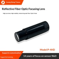Lentille de focalisation à fibre optique P-4HD, capteur fileté adaptable, réflecteur industriel, petit condenseur de spot lumineux, haute précision