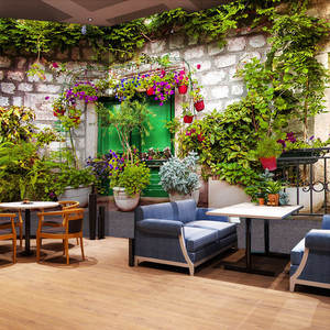 Papier peint de style européen avec <span class=keywords><strong>vue</strong></span> <span class=keywords><strong>sur</strong></span> la rue Retro Cafe Western Restaurant Milk Tea Shop Fond d'écran 3d Revêtement mural - Product Image 2