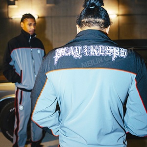 Custom Sports Tracksuits for Men Track Suit Jogging Set Two Piece Zip up Jackets and Nylon <b>Pants</b> Windbreaker Tracksuits Set - Product Image 3
