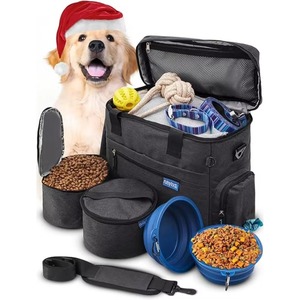 Sac de voyage pour chien Modoker, échantillon gratuit, ensemble de voyage pour animaux de compagnie pour le week-end, sac fourre-tout approuvé par les compagnies aériennes pour chiens et chats avec poches multifonctions - Product Image 5