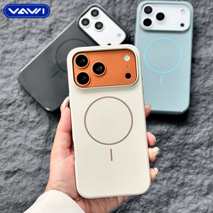 <span class=keywords><strong>Cover</strong></span> magnetica lucida VAWI B446 effetto pelle alla moda per iPhone <span class=keywords><strong>13</strong></span> 14 15 16 17 Pro Max, custodia antiurto per <span class=keywords><strong>Samsung</strong></span> - Product Image 1