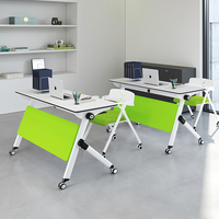 Table de réunion pliable de couleur, tables de salle de conférence et ensemble de chaises, personnel de l'entreprise, table de réunion multifonctionnelle pour la formation