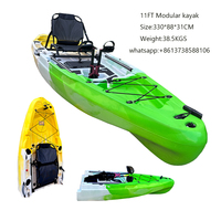 2024 nouveauté grande capacité Sports nautiques une personne siège Portable épissage bateau de pêche modulaire Kayak pédale avec moteur