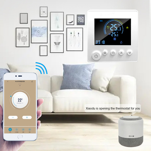 Contrôleur de température WiFi, mode manuel et automatique, fonction de mémoire de mise hors tension, fonction antigel pour système de chauffage électrique par le sol - Product Image 1