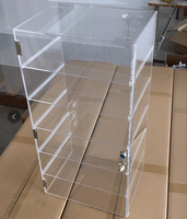 Étagère de présentation en acrylique transparent à 6 niveaux avec porte et serrure, Yiwu