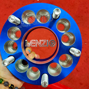 Adaptateur 6*139.7/6*135 5*114.3/5*120.65/5*127 / 4*100/4*108, chrome rouge et blanc/or pour roues à rayons - Product Image 4