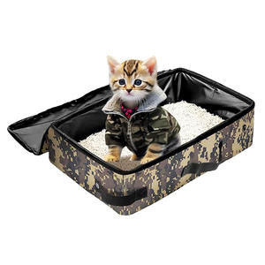 Nouveau pliant voyage chat litière étanche toilettes pour animaux de compagnie Oxford tissu chats litière intérieur extérieur toilette pour animaux de compagnie - Product Image 2