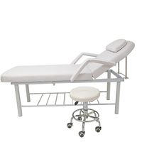 Chaise de salon de beauté et de tatouage à prix d'usine, couleur blanche et noire, chaise de tatouage de spa à prix avantageux, lit de soin du visage