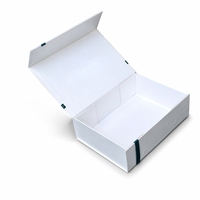 Boîte cadeau pliable magnétique personnalisée, boîte d'emballage en papier rigide pliable pour produits électroniques