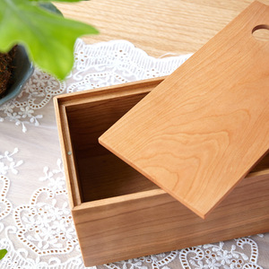 Caja de pañuelos de madera maciza de nogal, soporte independiente multiusos para almacenamiento doméstico - Product Image 2