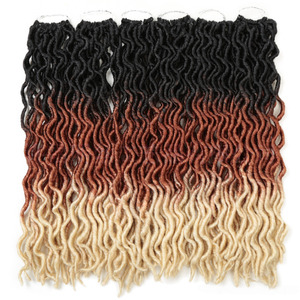 Perruques pour le commerce extérieur, Locs africaines au crochet, Dreadlocks synthétiques tressées en fibre haute température, double trame machine 100g/120g - Product Image 3