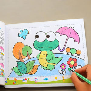 中国製格安フルカラーハードカバー絵本、カスタムロゴ入り塗り絵印刷 - Product Image 2