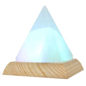 Découvrez la lueur mystique de la lampe au sel pyramidale rose de l'Himalaya avec emballage-Sian Enterprises - Product Image 4