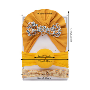 Populaire Ensemble de Bandeaux et Bonnets pour Bébés Nouveau-nés à Oreilles de <span class=keywords><strong>Lapin</strong></span>, Motif Beignet 3 Pièces, <span class=keywords><strong>Bandeau</strong></span> à Oreilles de <span class=keywords><strong>Lapin</strong></span> pour Enfants, Coiffe pour Enfants - Product Image 6