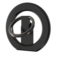 Support de téléphone de bureau rotatif pliable en alliage d'aluminium ultra-fin et super-résistant avec anneau magnétique, personnalisable OEM/ODM avec logo