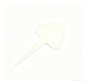 Etichette per gelati a forma di nuvola in acrilico, cartelli per dessert adatti per panetterie, caffè, gelaterie e esposizione alimenti - Product Image 4