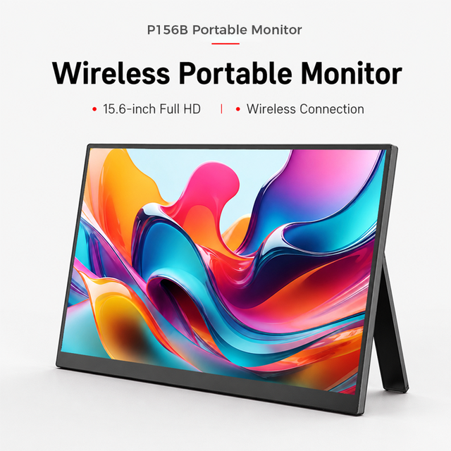 15.6 Inch 1920*1080 IPS LCD Extender USB3.1 Type C 60Hz Gaming Office Laptop PC Phone Multi Screen Wireless Portable Monitor