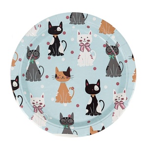 ชุดจานกระดาษลายการ์ตูนสัตว์สีชมพูสำหรับงานเลี้ยงวันเกิดแมว DAMAI อุปกรณ์จัดงานเลี้ยงวันเกิดแมวแบบใช้แล้วทิ้ง ชุดจานกระดาษลายสัตว์สำหรับตกแต่งงานเลี้ยงวันเกิดเด็ก - Product Image 6