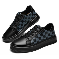 Espadrilles classiques noires personnalisées en maille tendance pour hommes - Chaussures décontractées de skate et de marche Printemps Été Automne Hiver