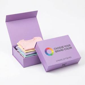 Custom Logo Recyclable Glossy Lamination Luxury Magnetic Cardboard Packaging Gift Private Label Shoe Clothes <b>Foldable</b> Rigid <b>Box</b> - Product Image 3