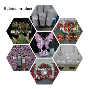 Decoraciones 3D de Mariposas Gigantes de Flores Artificiales de Seda para Fondos de Bodas y Eventos - Accesorios Florales Duraderos con Personalización - Product Image 5