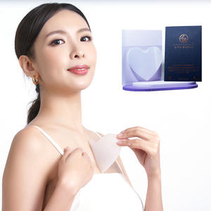 Coussinet de cou en silicone lissant Transparent patchs faciaux anti-rides coussinet de poitrine en silicone coussinet pour les yeux pour les soins de la peau réutilisable - Product Image 5