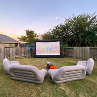 Écran de cinéma portable gonflable complet pour l'extérieur avec sièges à vendre