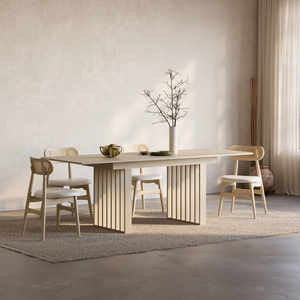 NOVA Ensembles de chaises de <span class=keywords><strong>table</strong></span> scandinaves Meubles de salle à manger en bois massif Tables de salle à manger extensibles rectangulaires en bois <span class=keywords><strong>Table</strong></span> de 4 6 8 places - Product Image 5