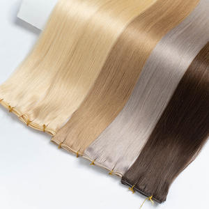 Extensions de cheveux humains vierges à double trame, 100g, origine européenne, qualité supérieure, résistantes à la chute, couleur claire, nouveau donneur pour - Product Image 6