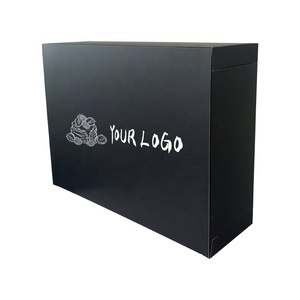 Emballage de cupcake/tarte boîte noire en carton grande boîte à pâtisserie avec <span class=keywords><strong>6</strong></span>/12 insertion boulangerie récipient à emporter pour biscuit Cupcakes tarte - Product Image 6