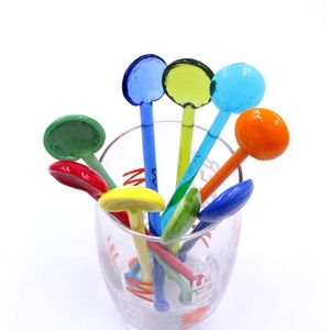 Cucharas Redondas Pequeñas de Cristal de <span class=keywords><strong>Murano</strong></span> Hechas a Mano, Coloridas, para Café, Postre, Decoración de Mesa, Venta al Por Mayor - Product Image 3