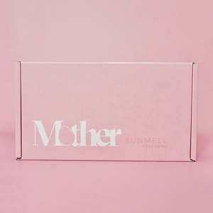Boîtes postales en carton ondulé rose personnalisé avec papier d'emballage de pantoufles de stratification mate pour chaussettes d'expédition - Product Image 5