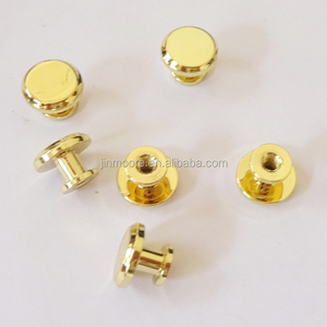 הסיטונאי עור מסמרות פליז כפתור פליז שטוח ראש - Product Image 3