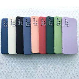 Top Supplier Straight Edges Soft TPU Lens Protective Microfiber Internal Pasting Phone Cover Case For Samsung Galaxy A12 M12 F12