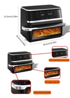 Air Friteuse 12 Liter Nieuw Type Commerciële Zware Touchscreen Display 2000W Smart Design Air Friteuse